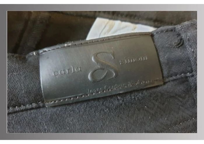 Pantalon en toile femme Carla Simoni T36 long 104cm noir - photo numéro 4