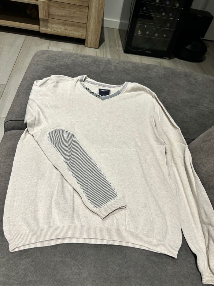 Pull devred beige M
