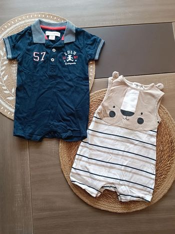 🐼 Lot Barboteuses taille 6mois