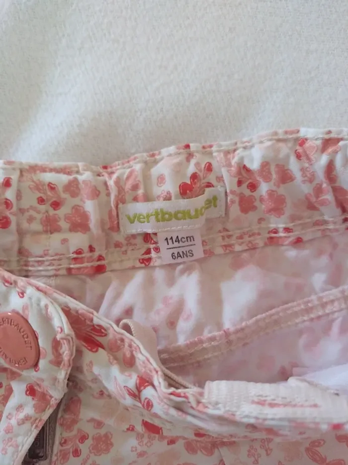 Short Fleuri Fille 6 ans - photo numéro 4