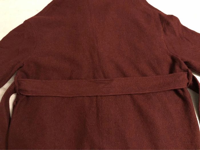 AN53- Manteau long épais bordeaux T44++  NEUF - photo numéro 9