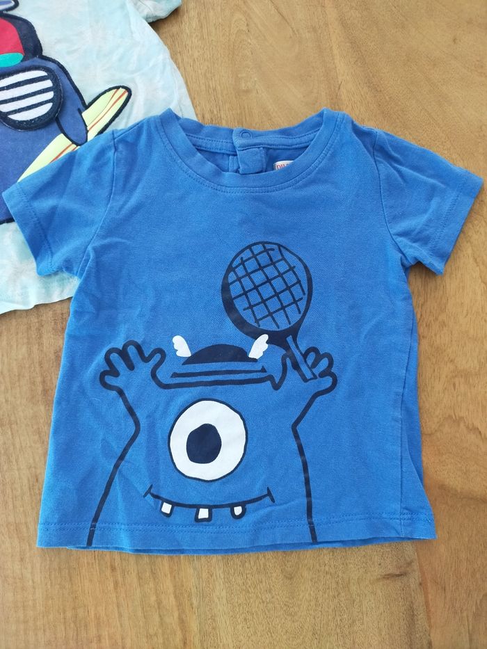 Lot de 2 t-shirts monstre 18 mois - photo numéro 2