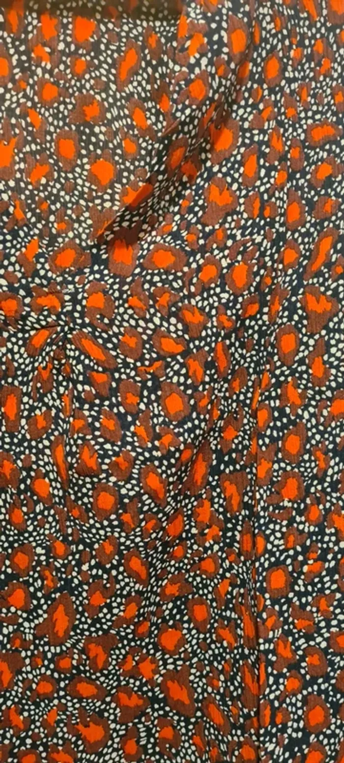 Blouse noir motifs rouges et mauves IKKS - photo numéro 2
