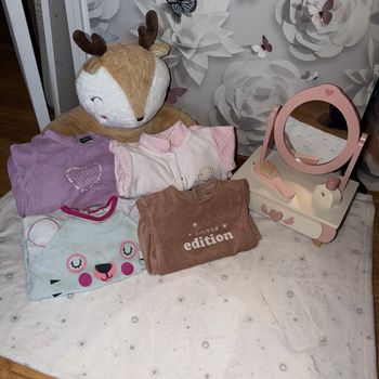 Lot de 4 pyjamas polaires - T18mois - marques diverses 