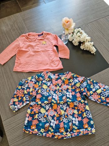 Lot de 2 t shirt 6 mois