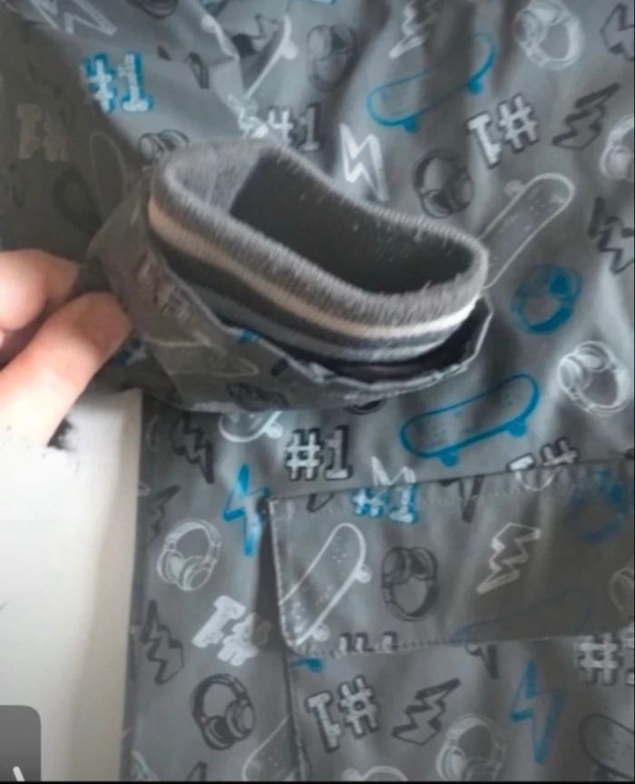 Manteau imperméable garçon TRÈS BON ÉTAT taille 5 ans couleur gris - photo numéro 6