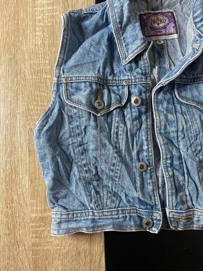 Veste en jean sans manches - photo numéro 3