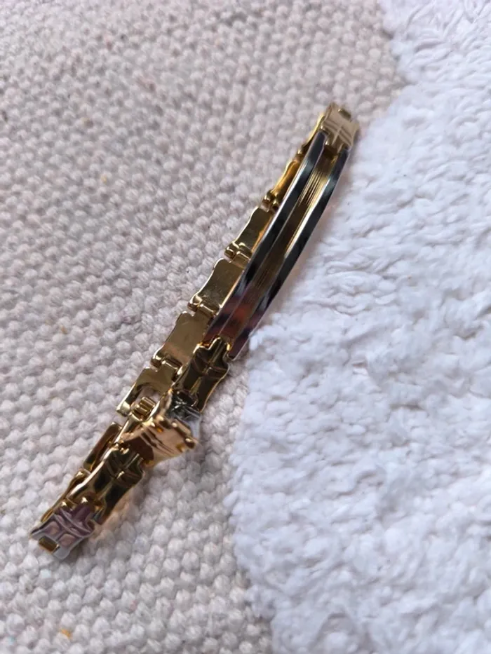 Bracelet doré & argenté à maillons – Chic et intemporel