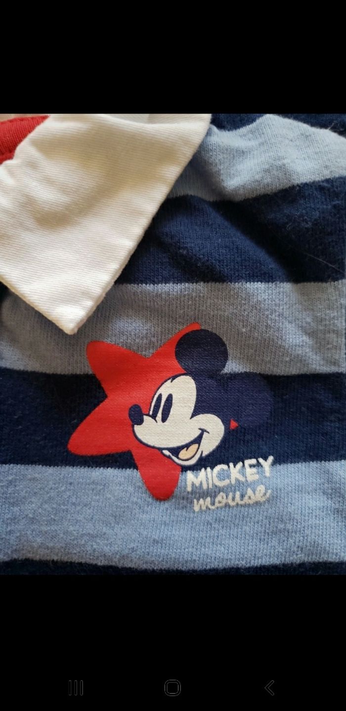 Ensemble salopette + polo Mickey Disney Orchestra 9 mois - photo numéro 5