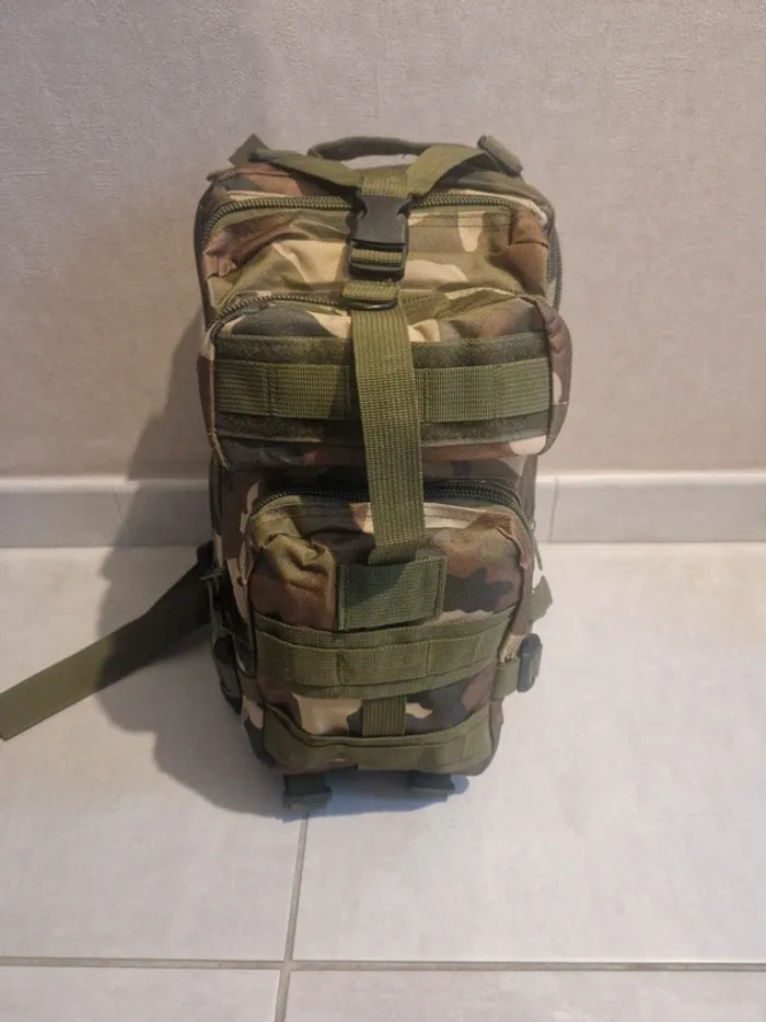 Sac à dos multipoches tactique camouflage 30l - photo numéro 7