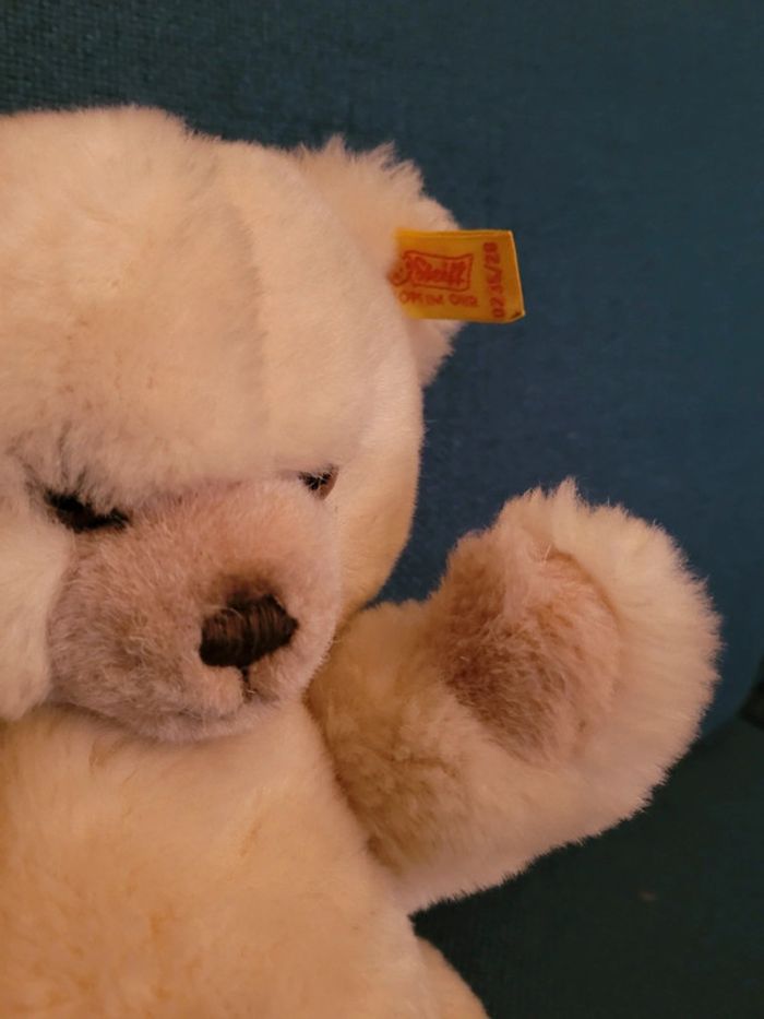 RARE Ours ancien Steiff 100% articulé tête mains pieds 26cm doudou miel crème beige collection - photo numéro 5