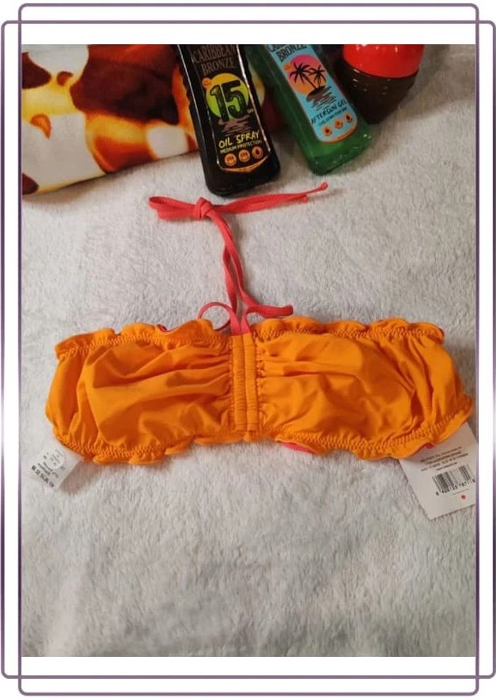 Haut maillot de bain réversible