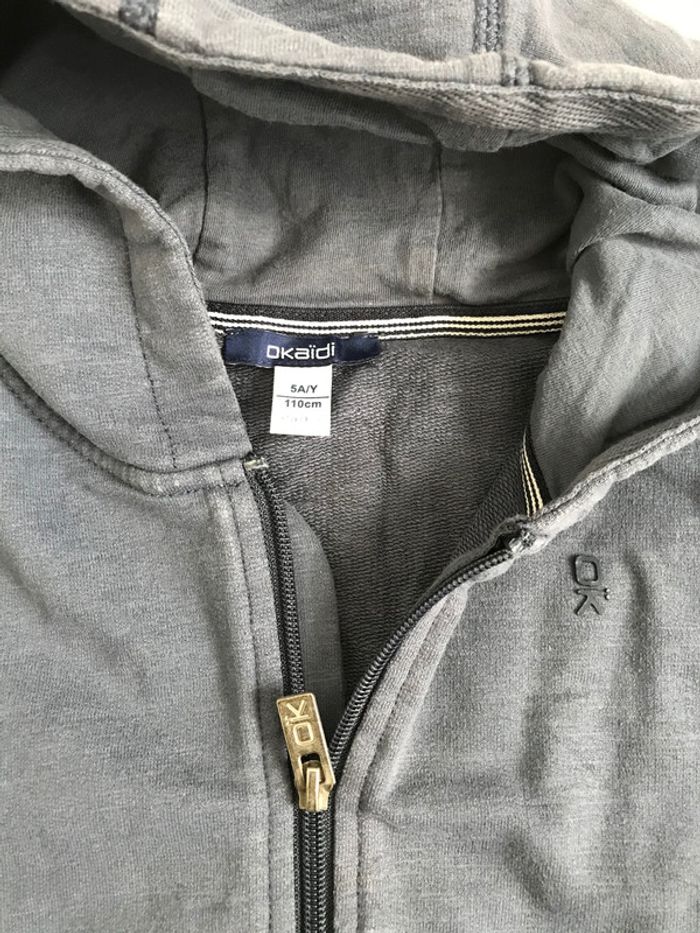 Gilet à capuche Okaidi 5 ans - photo numéro 2