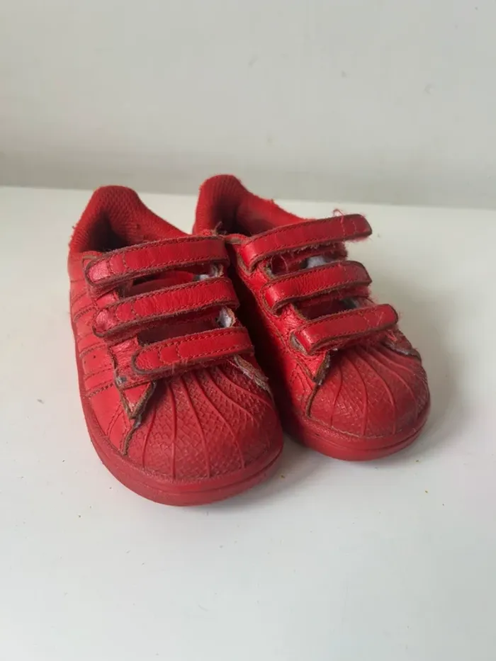 Chaussures, Adidas, rouge taille 22 1/2