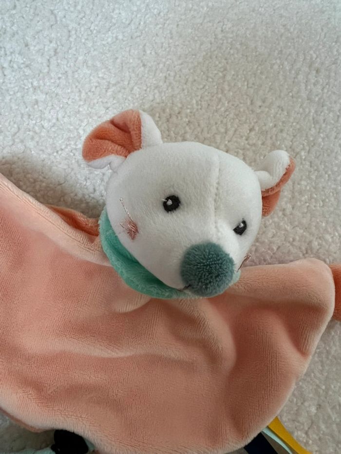 Doudou plat souris abricot Maïlou - photo numéro 4