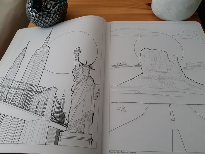 Livre de coloriage Merveilles du monde Harmonie Solar - photo numéro 3
