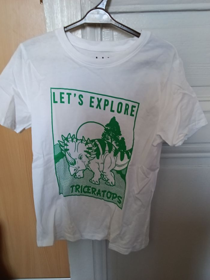 Tee-shirt la halle blanc et vert