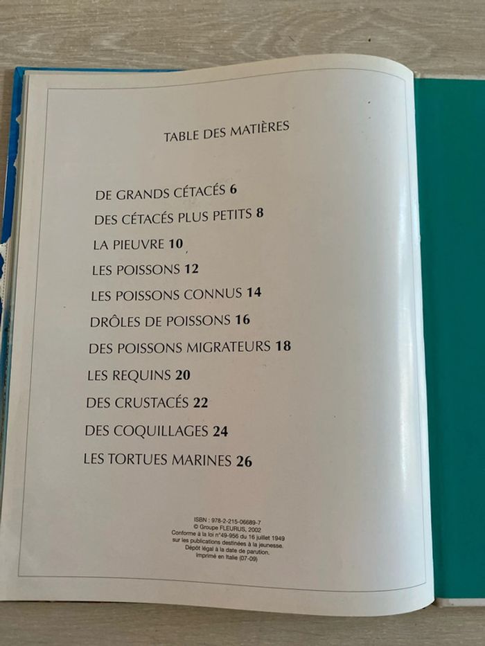 Livre les animaux de la mer Fleurus - photo numéro 4