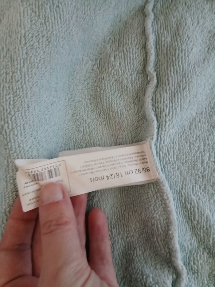 Peignoir éponge 18-24 mois disney - photo numéro 3