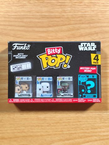 Boîte Funko Bitty Pop! Star Wars - Pack de 4 Figurines (Leia, Boba Fett...)