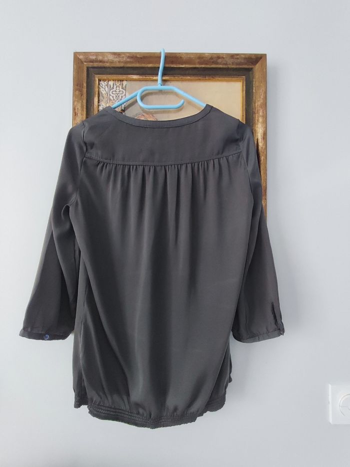 Blouse grise manches 3/4 de Camaïeu - photo numéro 2