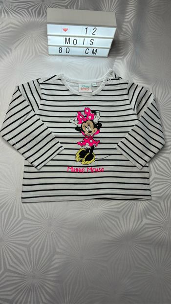 Tee-shirt manches longues minnie 12 mois