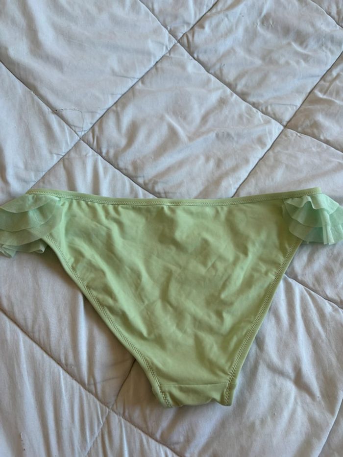 Bas de maillot de bain vert pale anis volant tulles Penti taille XL/42 neuf - photo numéro 7