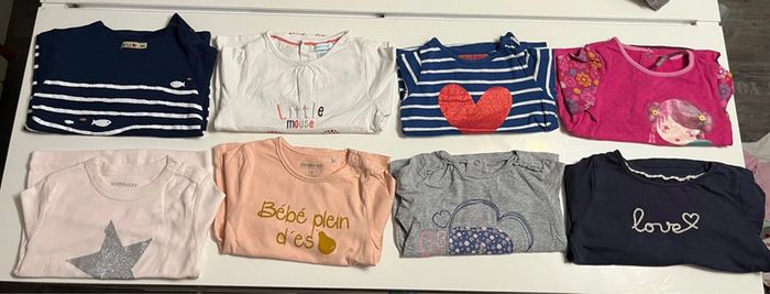 Lot tee shorts ML 18 mois