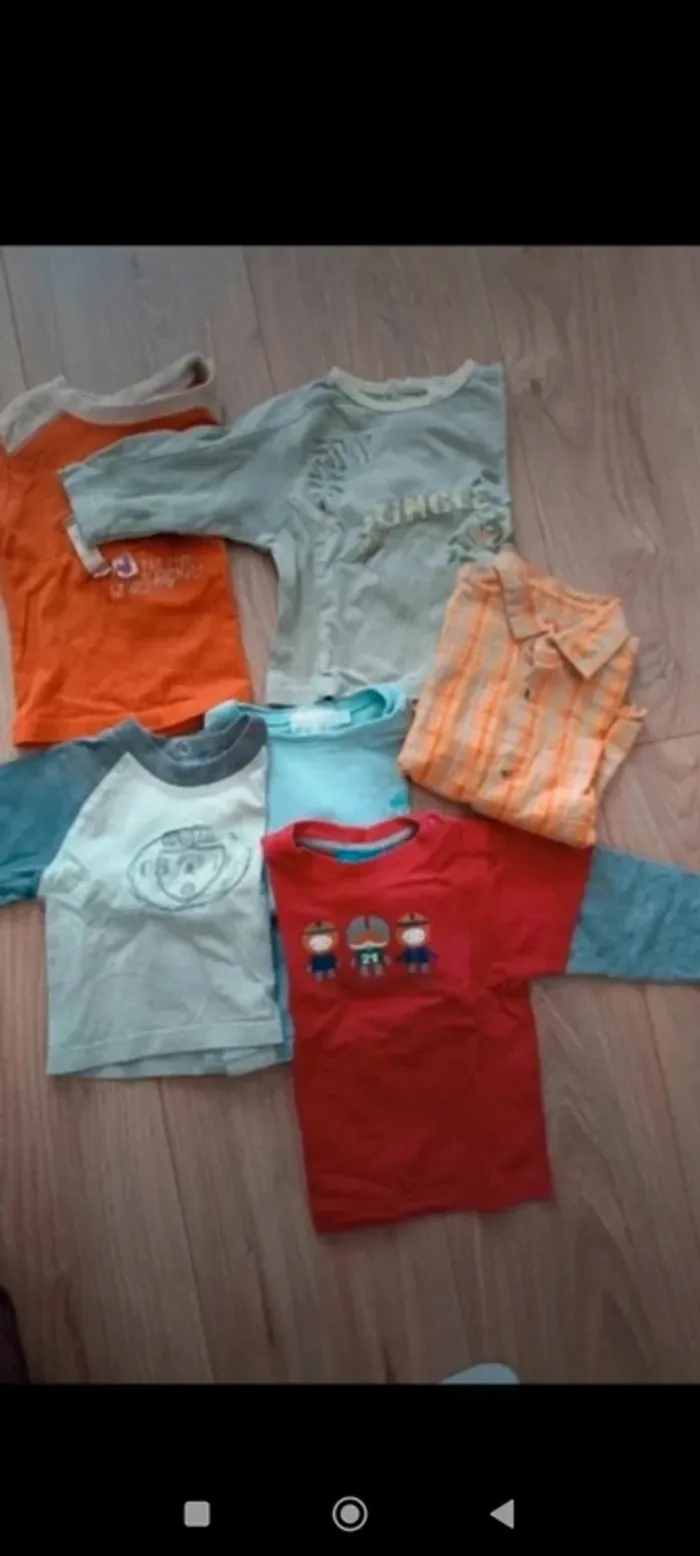 Lot manches longues 6 mois
