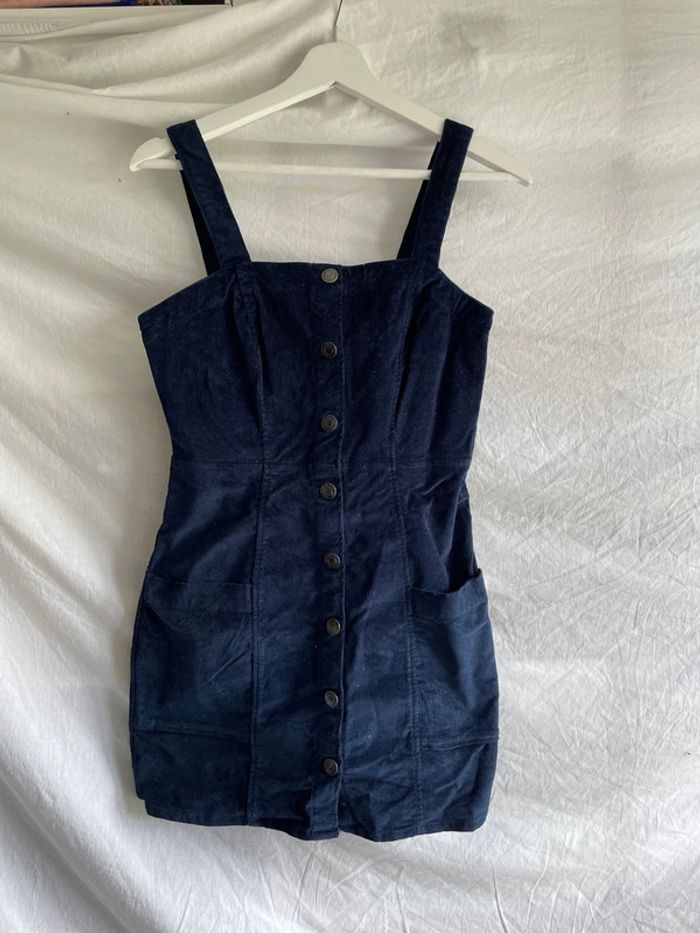 Robe velours S Bershka