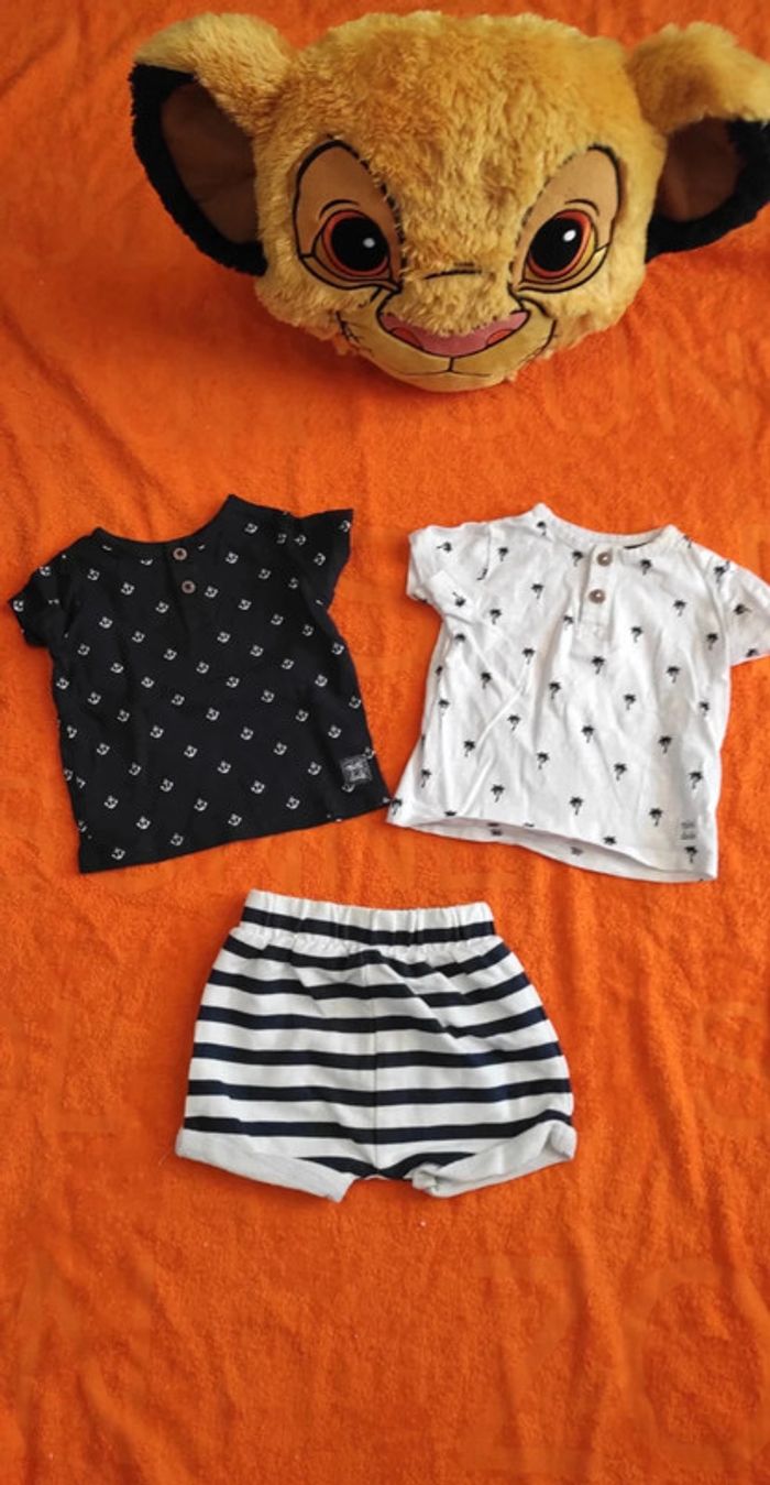 Lot 3 pièces été Kiabi 3 mois