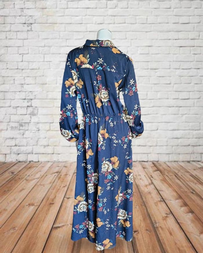 Robe longue fluide fleurie - photo numéro 3