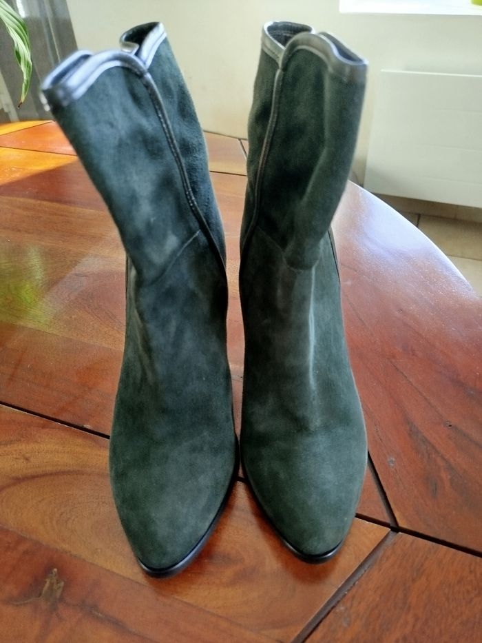 Bottines vertes André. Taille 39