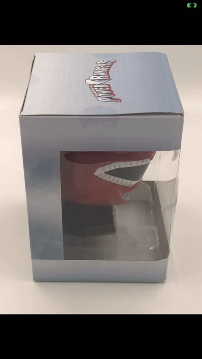 Casque de collection Power Rangers Red Ranger Helmet collection Bandai neuf - photo numéro 4