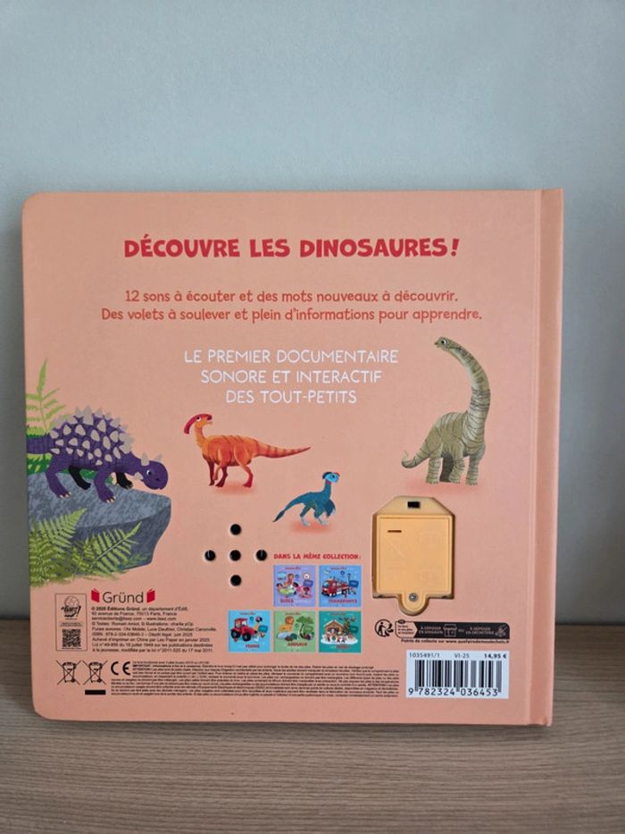 Livre mes premiers docs sonores les dinosaures - photo numéro 2