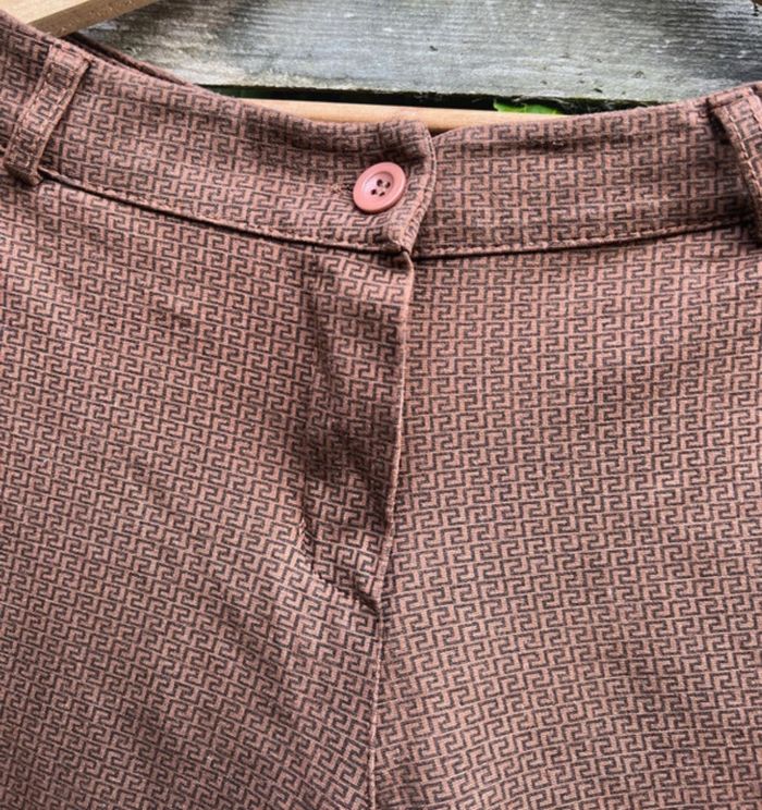 Pantalon femme marron/olive verte – Taille 44 - photo numéro 3