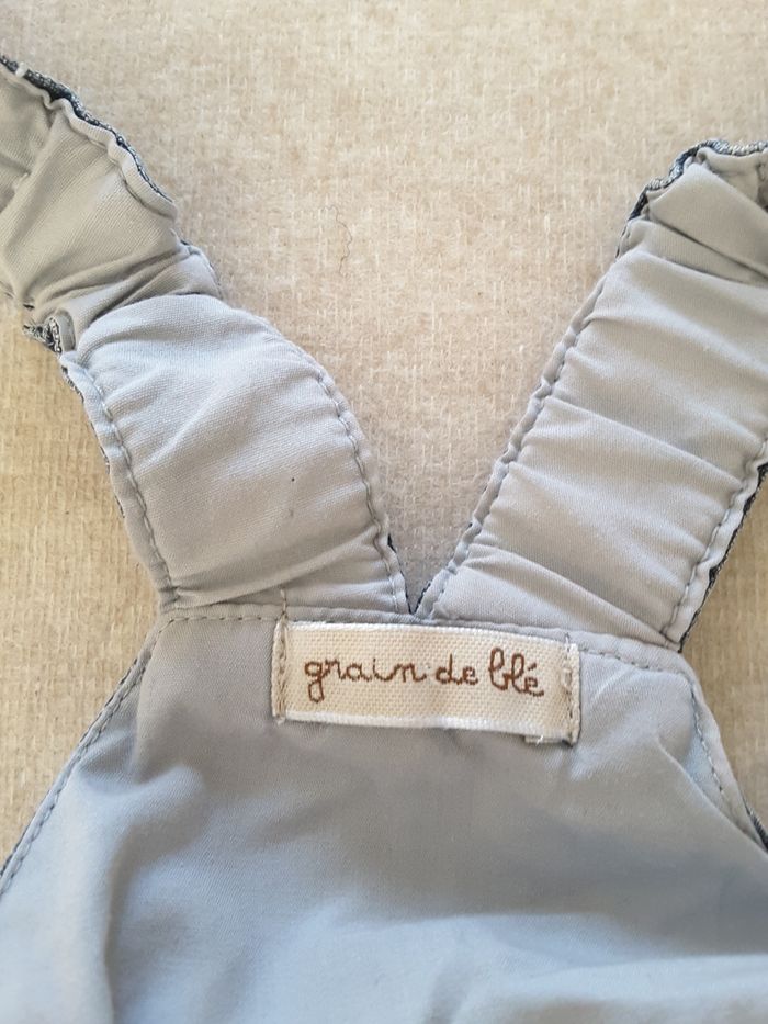 Salopette Jean Navy dpt – Grain de blé – 6 mois - photo numéro 6