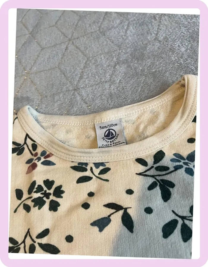 Tenue 2 pièces Petit Bateau – Taille 5 ans 👚👖 - photo numéro 4