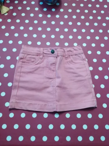 Jupe jean saumon 4 ans