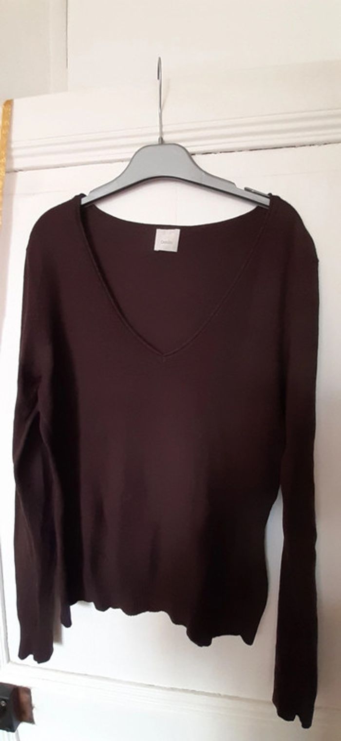 Pull marron _ Camaieu - photo numéro 2