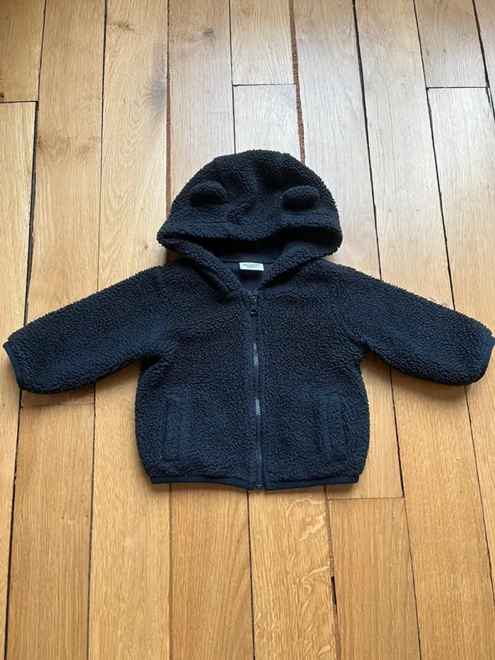 Veste moumoute bleu bébé tape à l’œil - photo numéro 2