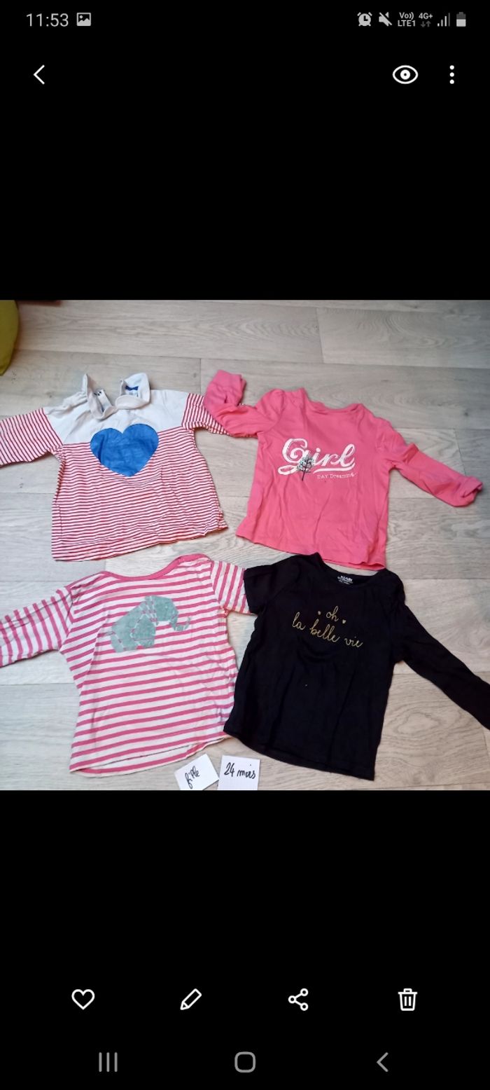 T-shirts manches longues filles