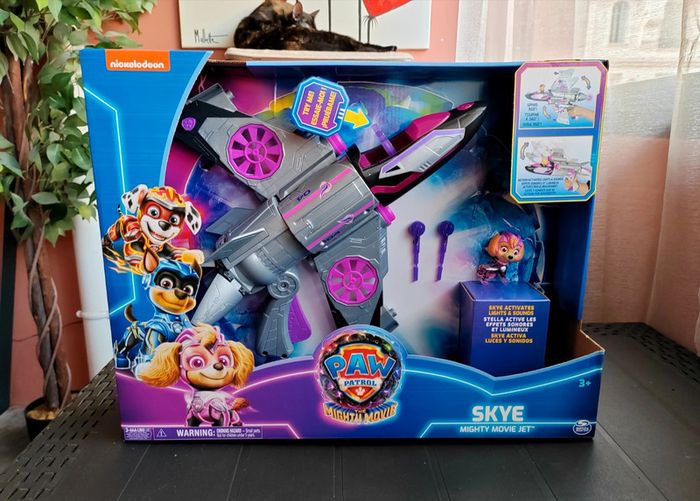 Grand Avion Jet - La Pat Patrouille, Skye/Stella - Paw patrol ( 40cm ) - photo numéro 10