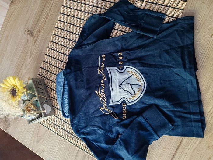 Polo bleu marine avec écusson 6 ans - photo numéro 3