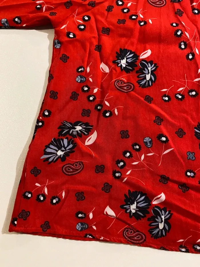 Blouse rouge imprim zadig et voltaire - photo numéro 9