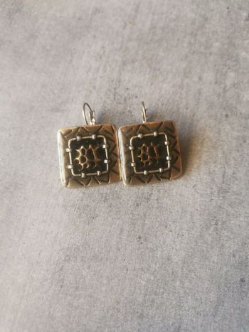 Boucles d'oreilles marron