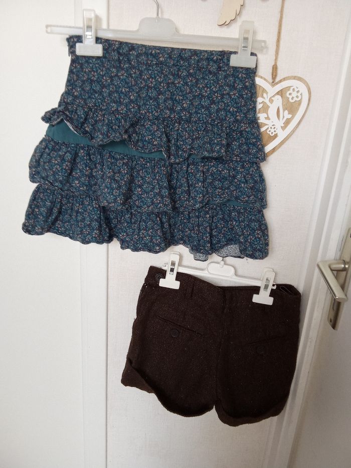 Lot fille Okaïdi 10 ans,140 cm,  hiver , short et jupe - photo numéro 2