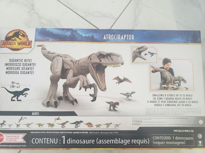 Atrociraptor 94 cm JURASSIC WORLD - neuf - photo numéro 3