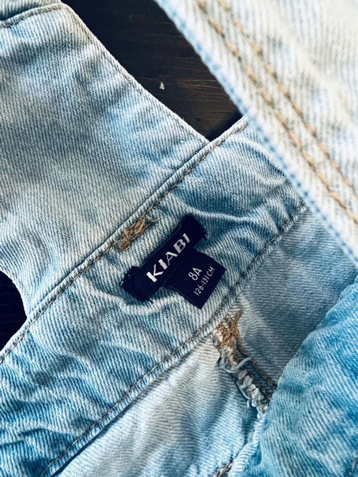 Salopette en jean bleach pantalon - 8 ans - photo numéro 5