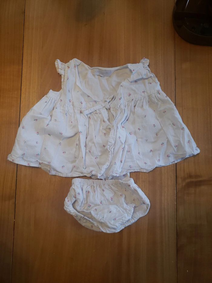 Ensemble robe courte et culotte 3 mois